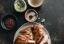 Boiled chicken in pressure cooker