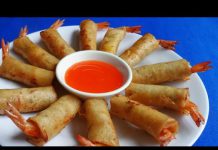 Chả giò tôm chiên giòn