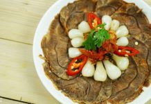 Pickled beef with fish sauce