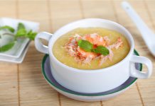 Shrimp and mushroom porridge