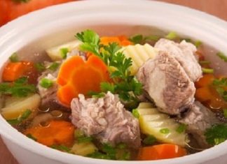 Bone broth soup