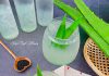 Aloe vera with alum sugar cools down