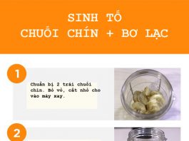 Công thức sinh tố chuối giúp giảm cân, đẹp dáng