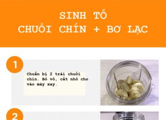 Công thức sinh tố chuối giúp giảm cân, đẹp dáng