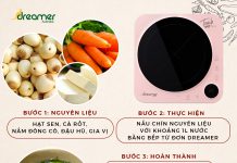 MUSHROOM AND LOTUS SEED SOUP USING DREAMER IH COOKTOP