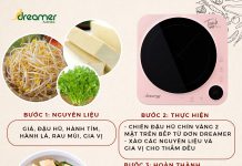 STIR FRIED TOFU WITH BEAN SPROUT