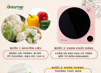 STIR-FRIED VEGETABLES WITH TOFU AND SESAME SAUCE USING DREAMER IH COOKTOP