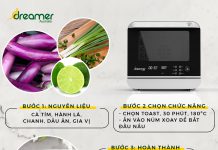 GRILLED EGGPLANT WITH ONION GREASE USING STEAM AIR FRYER DKA-SAF118W