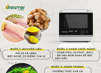 CHA CA LA VONG USING STEAM AIR FRYER DKA-SAF118W