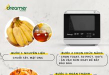 BANANA SOAKED IN DRIED HONEY USING STEAM AIR FRYER DKA-SAF118W