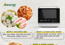 TOFU STUFFED WITH SHRIMP & MEART USING STEAM AIR FRYER DKA-SAF118W