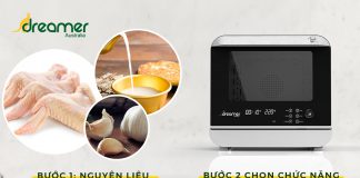 FRIED CHICKEN WITH GARLIC SAUCE USING STEAM AIR FRYER DKA-SAF118W