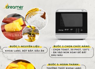 DRIED SWEET POTATO USING STEAM AIR FRYER DKA-SAF118W