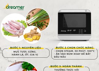GINGER STEAMED SQUID USING STEAM AIR FRYER DKA-SAF118W