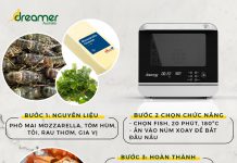 GRILLED SHRIMP WITH CHEESE USING STEAM AIR FRYER DKA-SAF118W