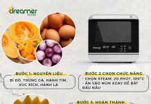 RED PUMPKIN STEAMED EGGS USING STEAM AIR FRYER DKA-SAF118W