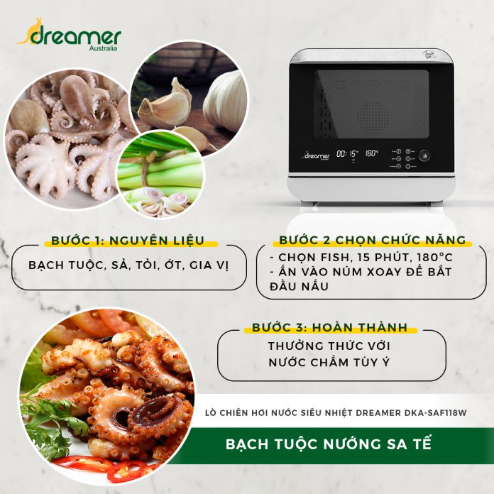 bạch tuộc nướng sa tế
